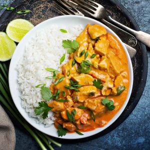 Chicken Curry / Chilli Paneer with Brown Rice or Stir Fry Quinoa